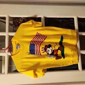 RARE Vintage Sunday Comics Mickey Short Sleeve Sweatshirt, Size M